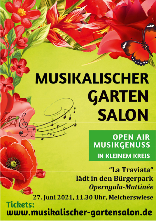 Plakat Musikalischer Gartensalon