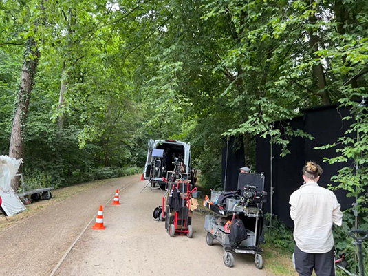 Dreharbeiten zum Tatort am Marcusbrunnen Dreharbeiten zum Tatort am Marcusbrunnen